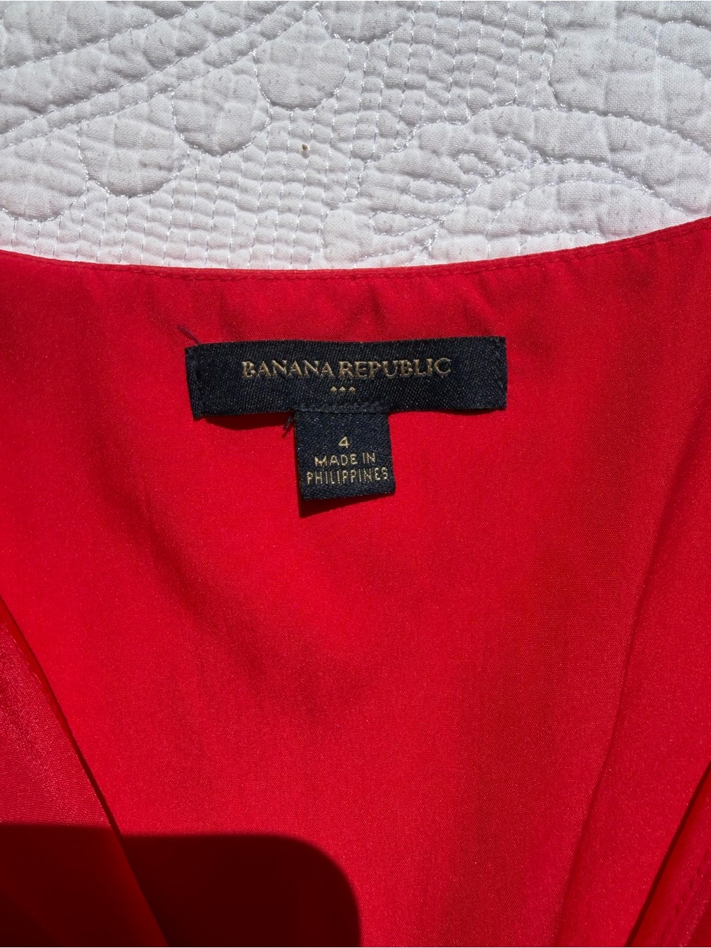 Banana Republic Red Sleeveless Wrap Dress with Waist Tie - Picture 2 of 3